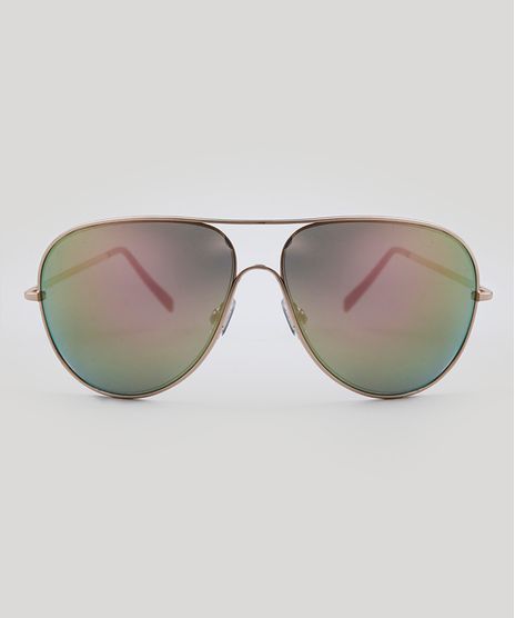 Oculos-de-Sol-Aviador-Unissex-Oneself-Rose-9485636-Rose_1