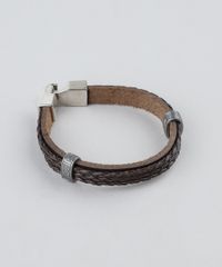 Pulseira-Masculina-Trancada-Marrom-9398703-Marrom_1