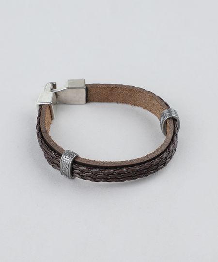 Pulseira-Masculina-Trancada-Marrom-9398703-Marrom_1 Pulseira-Masculina-Trancada-Marrom-9398703-Marrom_1