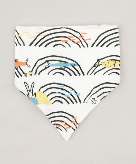 Babador-Infantil-Fabula-Estampado-Geometrico-com-Peixes-Off-White-9193941-Off_White_1