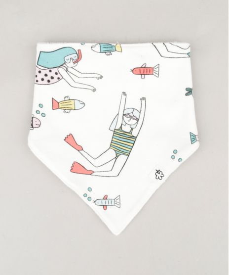 Babador-Infantil-Fabula-Estampado-Mergulhadoras-Off-White-9193940-Off_White_1