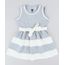 Vestido-Infantil-com-Laco-Sem-Manga-Decote-Redondo-Cinza-Mescla-9415471-Cinza_Mescla_1