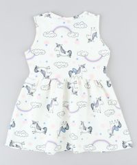 Vestido-Infantil-Estampado-de-Unicornios-Sem-Manga-Decote-Redondo-Off-White-9415477-Off_White_2