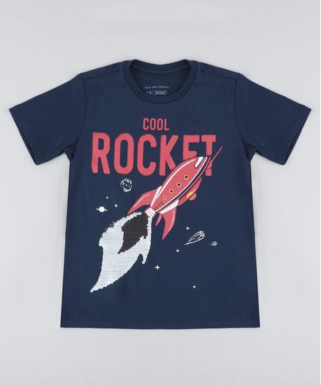 Camiseta-Infantil-Foguete-com-Paete-Dupla-Face-Manga-Curta-Gola-Careca-Azul-Marinho-9430934-Azul_Marinho_1