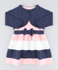 Conjunto-Infantil-de-Vestido-Rosa-Claro---Bolero-Azul-Marinho-9428807-Azul_Marinho_1