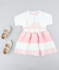 Conjunto-Infantil-de-Vestido-Rosa-Claro---Bolero-Off-White-9428804-Off_White_3