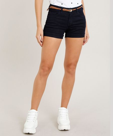 Short-Jeans-Feminino-Reto-com-Cinto--Azul-Escuro-8494496-Azul_Escuro_1