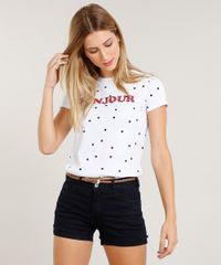 Blusa-Feminina--Bonjour--Estampada-de-Poa-Manga-Curta-Decote-Redondo-Branca-9318283-Branco_1