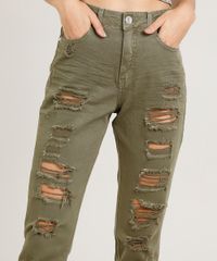 Calca-de-Sarja-Feminina-Mom-Pants-Destroyed-Verde-Militar-9463403-Verde_Militar_4