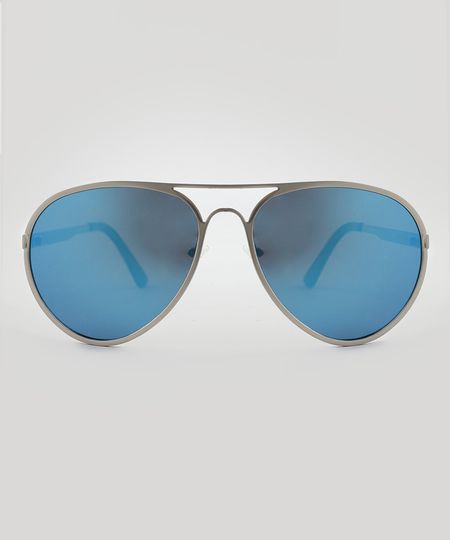 Oculos-de-Sol-Aviador-Unissex-Oneself-Prateado-9510050-Prateado_1