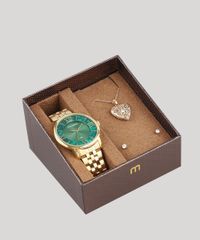 Kit-de-Relogio-Analogico-Mondaine-Feminino---Brinco---Colar---53715LPMVDE1KA-Dourado-9507594-Dourado_1
