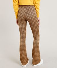 Calca-Feminina-Flare-Estampada-Xadrez-Caramelo-9459903-Caramelo_2