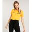 Blusa-Feminina--Future-is-Happening--Manga-Curta-Decote-Redondo-Mostarda-9465200-Mostarda_1