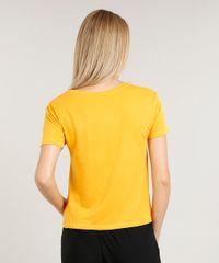 Blusa-Feminina--Future-is-Happening--Manga-Curta-Decote-Redondo-Mostarda-9465200-Mostarda_2