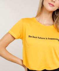 Blusa-Feminina--Future-is-Happening--Manga-Curta-Decote-Redondo-Mostarda-9465200-Mostarda_4