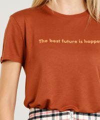 Blusa-Feminina--Future-is-Happening--Manga-Curta-Decote-Redondo-Marrom-9465202-Marrom_4