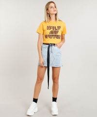 Blusa-Feminina--Wild-and-Western--Manga-Curta-Decote-Redondo-Mostarda-9423978-Mostarda_3
