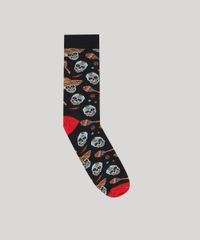 Meia-Masculina-Cano-Alto-Divertida-Estampada-Caveira-Mexicana-Preta-9468280-Preto_1