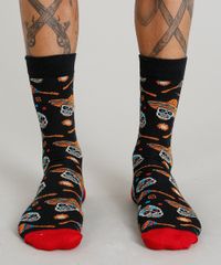 Meia-Masculina-Cano-Alto-Divertida-Estampada-Caveira-Mexicana-Preta-9468280-Preto_4