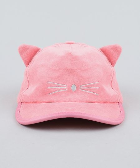 Bone-Infantil-Aba-Curva-Gatinho-em-Plush-Rosa-9406756-Rosa_1