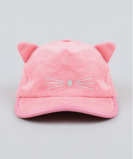 Bone-Infantil-Aba-Curva-Gatinho-em-Plush-Rosa-9406756-Rosa_1