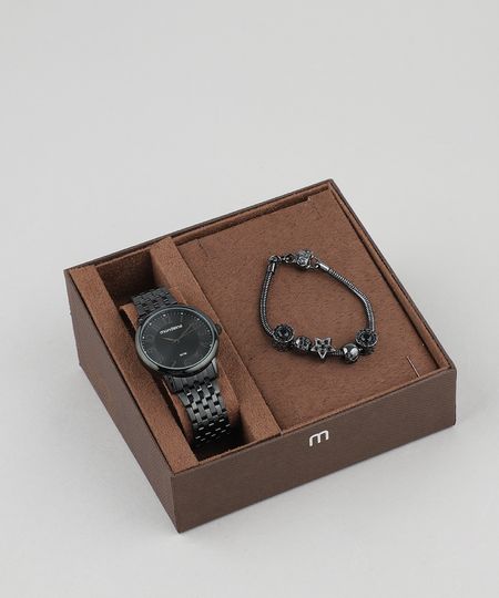 Kit-de-Relogio-Analogico-Mondaine-Feminino---Pulseira---53673LPMVPE1k8-Preto-9507733-Preto_1