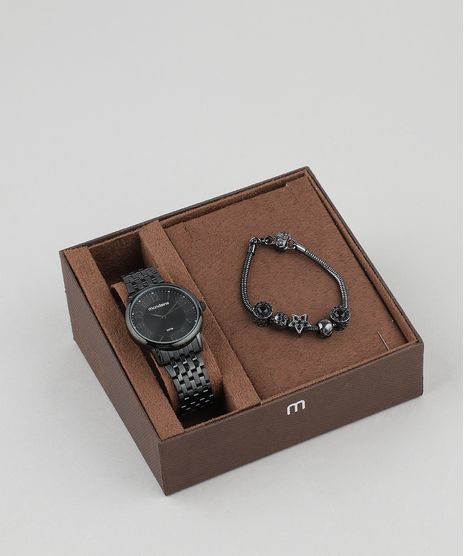 Kit-de-Relogio-Analogico-Mondaine-Feminino---Pulseira---53673LPMVPE1k8-Preto-9507733-Preto_1