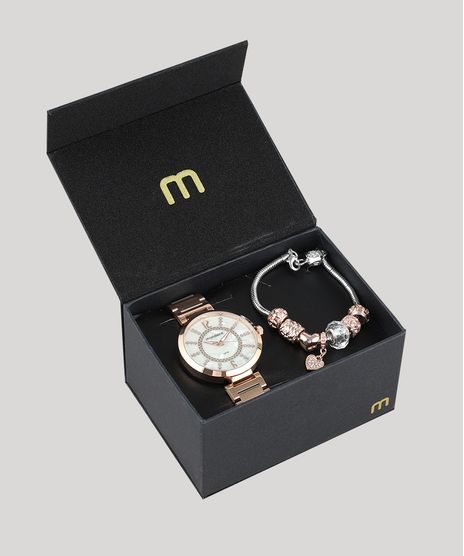 Kit-de-Relogio-Analogico-Mondaine-Feminino---Pulseira---53617LPMKRE4K1-Rose-9171471-Rose_1