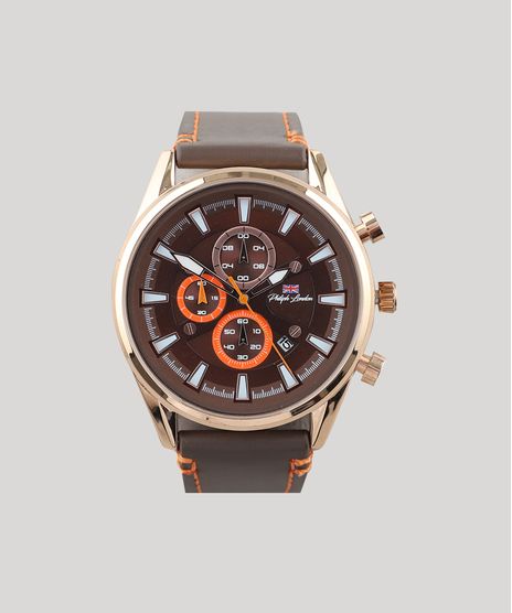 Relogio-Cronografo-Philip-London-Masculino---PL80018612M-Marrom-9056730-Marrom_1
