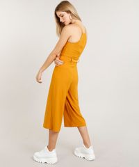 Macacao-Feminino-Pantacourt-Halter-Neck-com-Cinto-Mostarda-9323552-Mostarda_2
