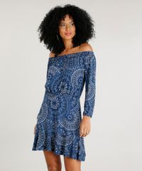 Vestido-Feminino-Curto-Ombro-a-Ombro-Estampado-de-Mandala-Azul-Marinho-9375873-Azul_Marinho_1