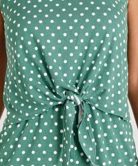 Macaquinho-Feminino-Estampado-de-Poas-com-Sobreposicao-e-No-Alcas-Finas-Verde-9310780-Verde_4