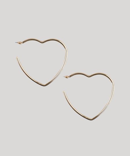 Brinco-Feminino-de-Argola-Coracao-Dourado-9413274-Dourado_1