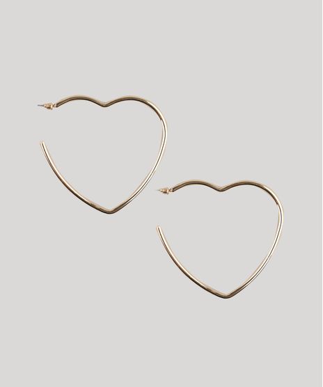 Brinco-Feminino-de-Argola-Coracao-Dourado-9413274-Dourado_1