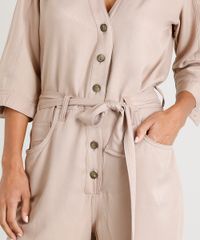 Macacao-Feminino-com-Faixa-para-Amarrar-Manga-Curta-Kaki-9463434-Kaki_4