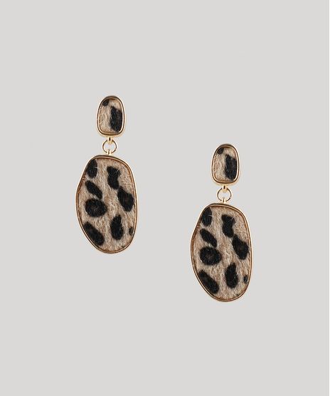 Brinco-Feminino-Animal-Print-com-Pelo-Dourado-9413285-Dourado_1