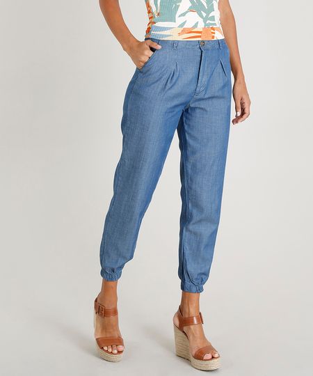 calça jeans feminina soltinha