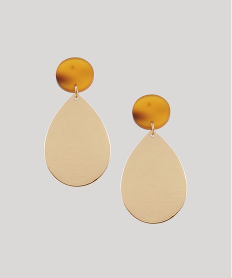 Brinco-Feminino-com-Acrilico-Dourado-9413049-Dourado_1