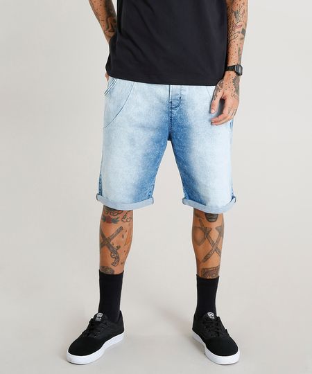 Bermuda-Jeans-Masculina-Jogger-com-Cordao-Azul-Claro-8766347-Azul_Claro_1 Bermuda-Jeans-Masculina-Jogger-com-Cordao-Azul-Claro-8766347-Azul_Claro_1