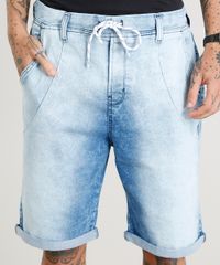 Bermuda-Jeans-Masculina-Jogger-com-Cordao-Azul-Claro-8766347-Azul_Claro_2