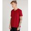Camiseta-Masculina-Basica-Flame-Manga-Curta-Gola-V-Vinho-7647200-Vinho_1