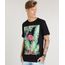 Camiseta-Masculina-com-Estampa-de-Flamingo-Manga-Curta-Gola-Careca-Preta-9482142-Preto_1