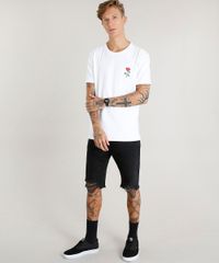 Camiseta-Masculina-com-Bordado-de-Rosa-Manga-Curta-Decote-Careca-Branca-9419277-Branco_3