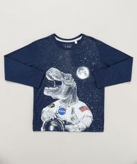 Camiseta-Infantil-Dinossauro-Astronauta-Manga-Longa-Gola-Careca-Azul-Marinho-9442027-Azul_Marinho_1