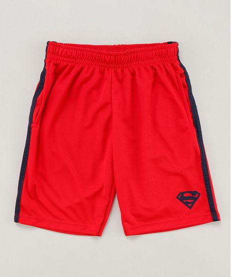Bermuda-Infantil-Esportiva-Super-Homem-com-Faixas-Laterais-Vermelha-9454220-Vermelho_1