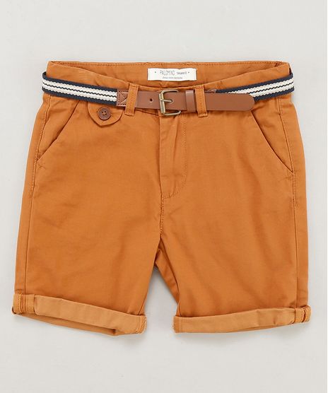 Bermuda-Color-Infantil-com-Cinto-Cadarco-Listrado-Caramelo-9193832-Caramelo_1