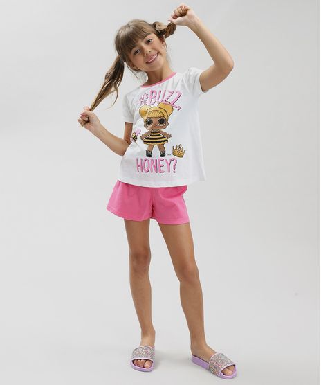 Pijama-Infantil-LOL-Surprise-Manga-Curta-Off-White-9340403-Off_White_1