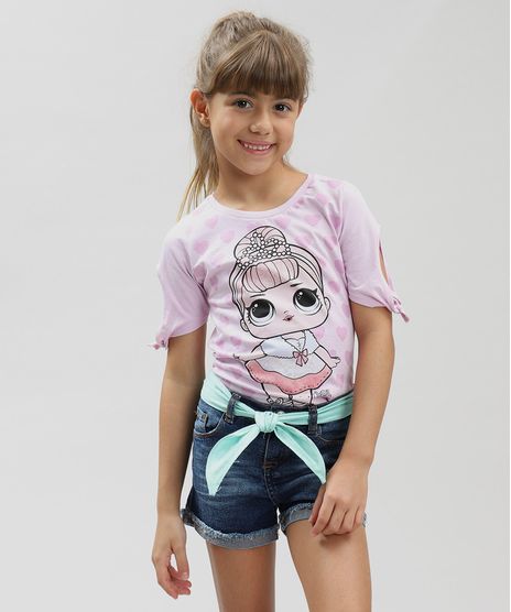 Blusa-Infantil-LOL-Surprise-com-Glitter-Manga-Curta-Decote-Redondo-Lilas-9297078-Lilas_1