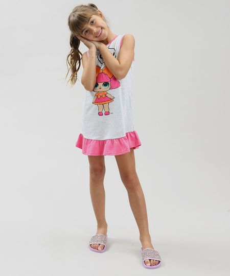Camisola-Infantil-LOL-Surprise-com-Glitter-e-Babado-Sem-Manga-Cinza-Mescla-Claro-9348484-Cinza_Mescla_Claro_1 Camisola-Infantil-LOL-Surprise-com-Glitter-e-Babado-Sem-Manga-Cinza-Mescla-Claro-9348484-Cinza_Mescla_Claro_1