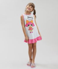 Camisola-Infantil-LOL-Surprise-com-Glitter-e-Babado-Sem-Manga-Cinza-Mescla-Claro-9348484-Cinza_Mescla_Claro_3